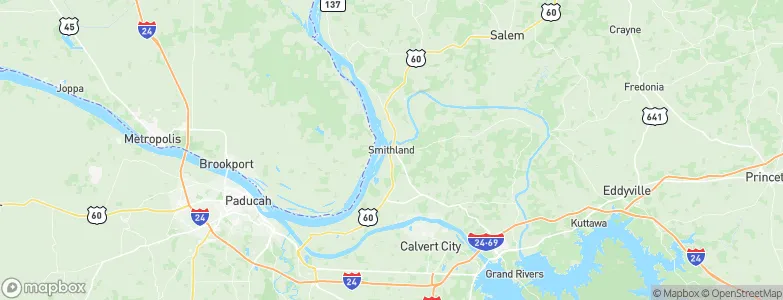 Smithland, United States Map