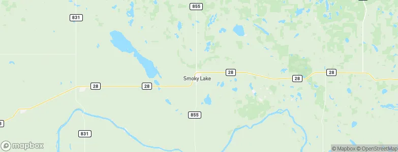 Smoky Lake, Canada Map