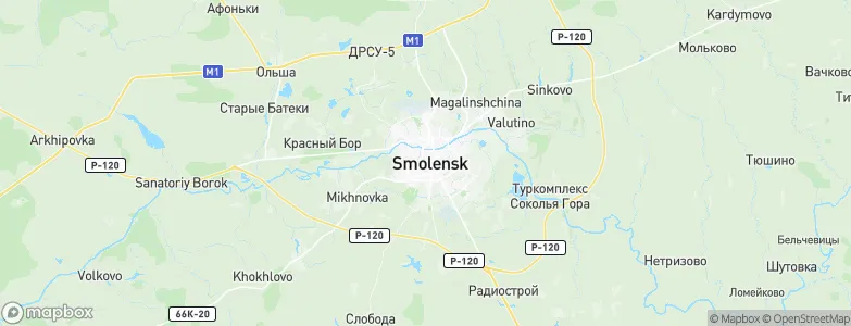 Smolensk, Russia Map