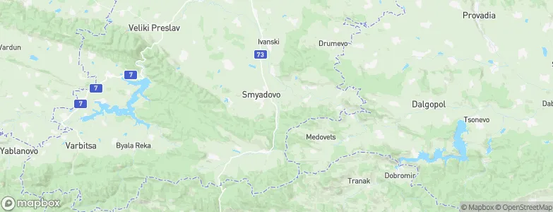 Smyadovo, Bulgaria Map