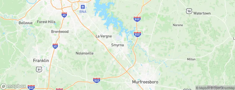 Smyrna, United States Map