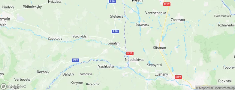 Sniatyn, Ukraine Map