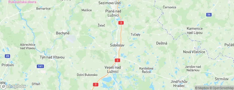 Soběslav, Czechia Map