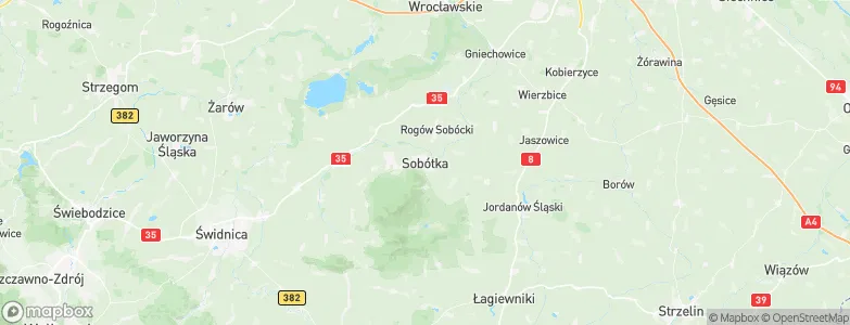 Sobótka, Poland Map