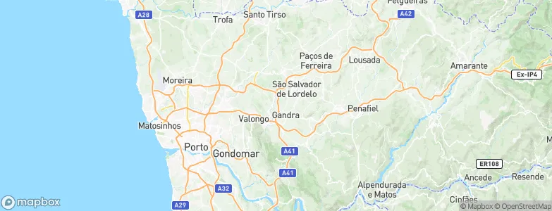 Sobrado, Portugal Map