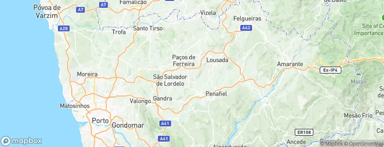 Sobrosa, Portugal Map