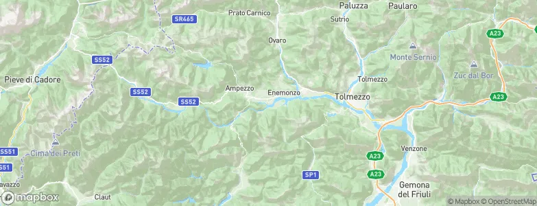 Socchieve, Italy Map