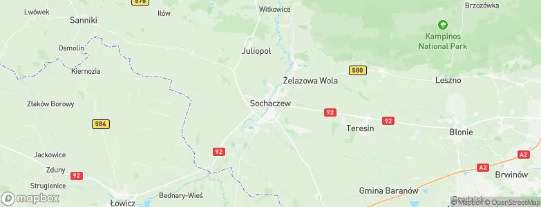 Sochaczew, Poland Map