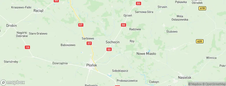 Sochocin, Poland Map