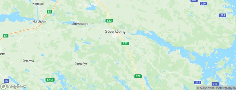 Söderköpings Kommun, Sweden Map
