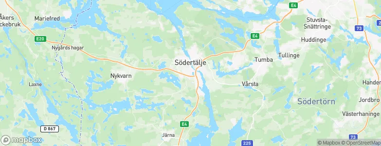 Södertälje Kommun, Sweden Map