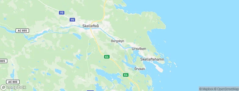 Södra Bergsbyn, Sweden Map