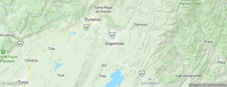 Sogamoso, Colombia Map