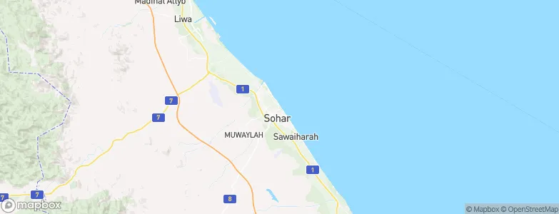 Sohar, Oman Map