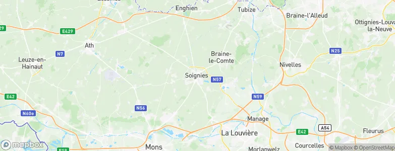 Soignies, Belgium Map