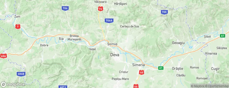 Şoimuş, Romania Map