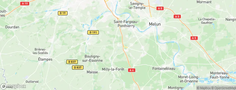 Soisy-sur-École, France Map