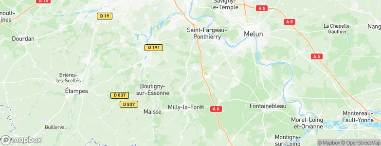 Soisy-sur-École, France Map