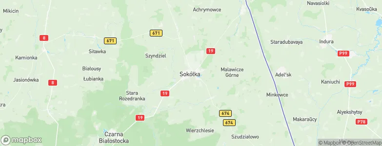 Sokółka, Poland Map
