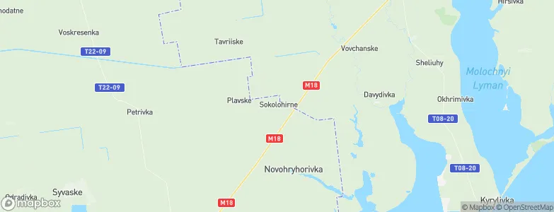 Sokolohirne, Ukraine Map