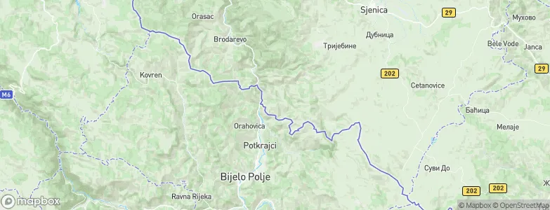 Sokolovo Brdo, Serbia Map