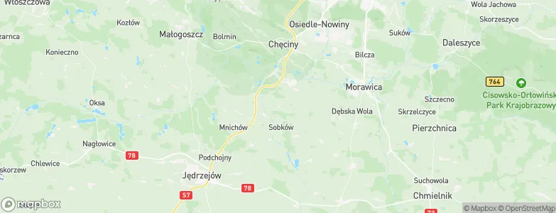 Sokołów Górny, Poland Map