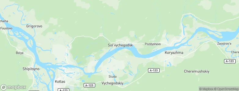 Sol'vychegodsk, Russia Map