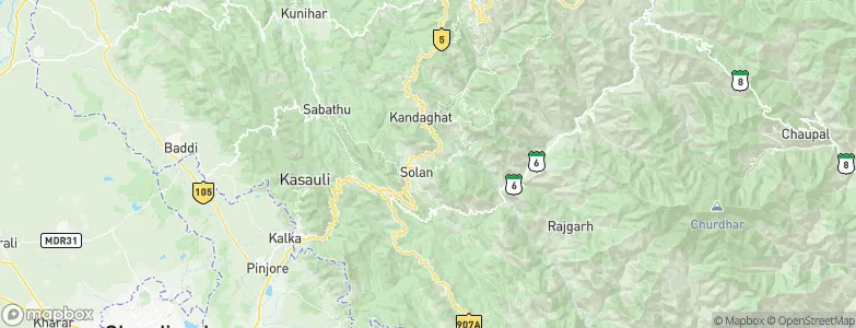 Solan, India Map