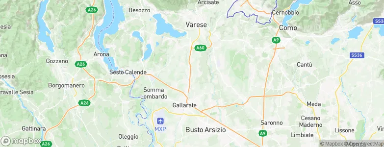 Solbiate Arno, Italy Map