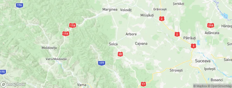 Solca, Romania Map