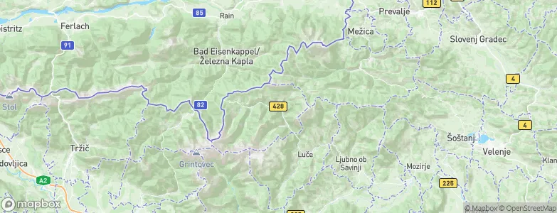 Solčava, Slovenia Map