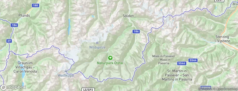 Sölden, Austria Map