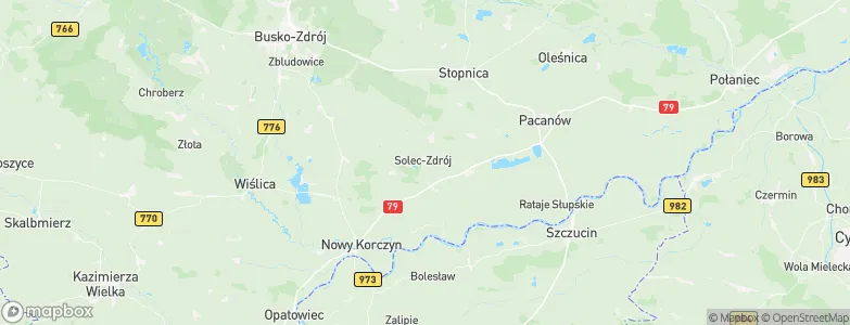 Solec-Zdrój, Poland Map