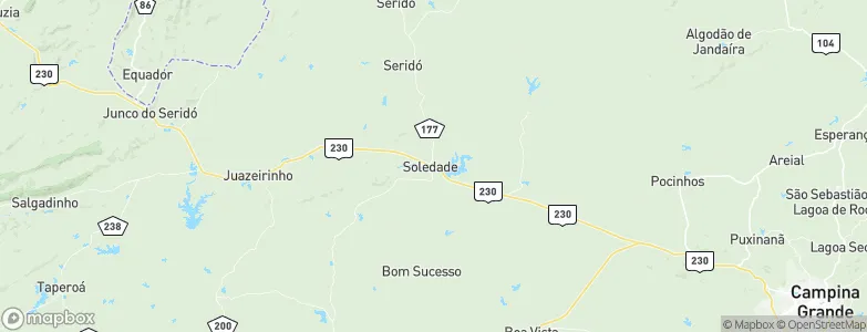 Soledade, Brazil Map
