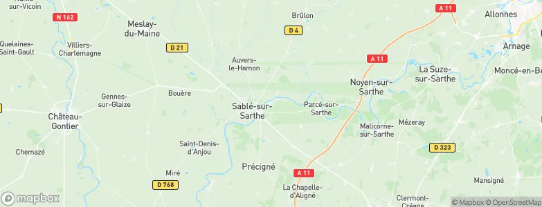 Solesmes, France Map