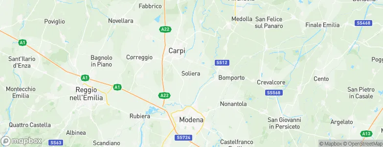 Soliera, Italy Map