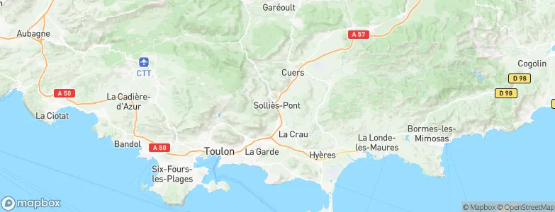 Solliès-Pont, France Map