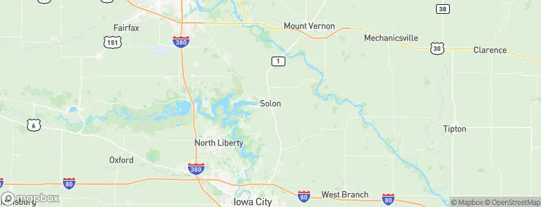Solon, United States Map