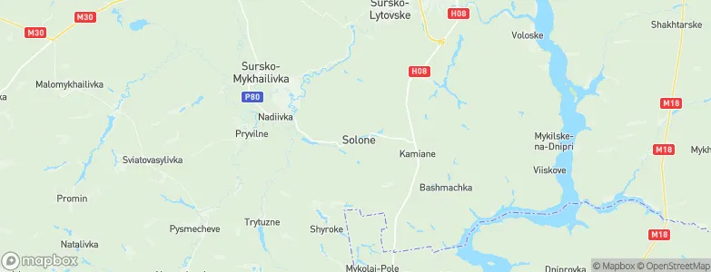 Solone, Ukraine Map