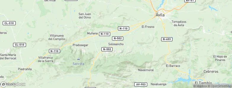 Solosancho, Spain Map