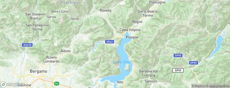 Solto Collina, Italy Map