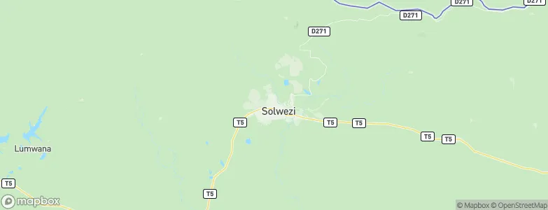 Solwezi, Zambia Map
