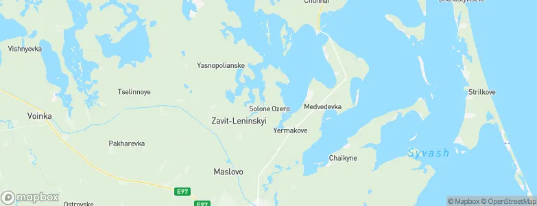 Solyonoye Ozero, Ukraine Map