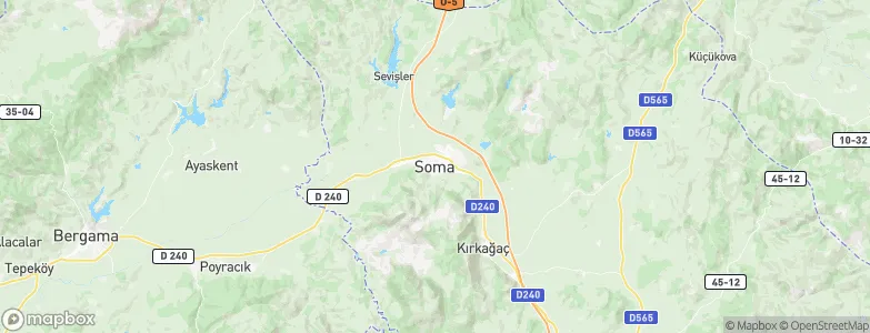 Soma, Turkey Map