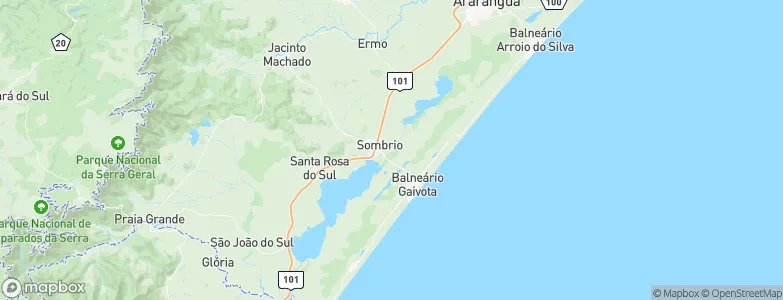 Sombrio, Brazil Map