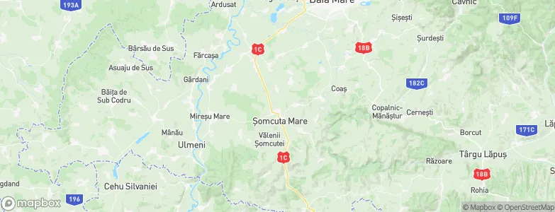 Şomcuta Mare, Romania Map