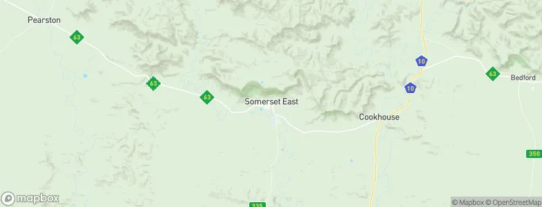 Somerset East, South Africa Map