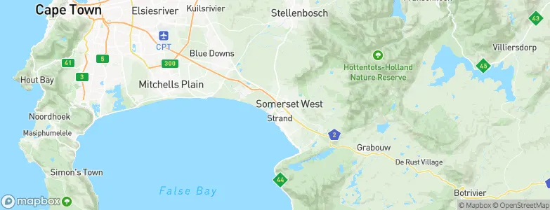 Somerset West, South Africa Map