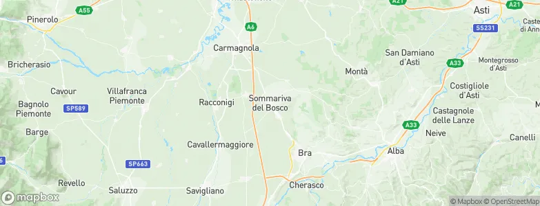 Sommariva del Bosco, Italy Map