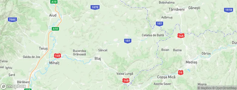 Şona, Romania Map